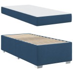 vidaXL Cadru de pat albastru 100 x 200 cm țesătură vidaXL Cadru de pat albastru 100 x 200 cm țesătură