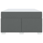 vidaXL Cadru de pat Gri închis 120 x 190 cm țesătură vidaXL Cadru de pat Gri închis 120 x 190 cm țesătură