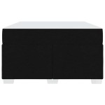 vidaXL Cadru de pat cu saltea Negru 120 x 200 cm țesătură