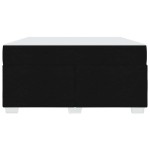 vidaXL Cadru de pat cu saltea Negru 160 x 200 cm țesătură