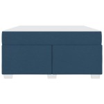 vidaXL Cadru de pat cu saltea albastru 160 x 200 cm țesătură