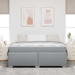 vidaXL Cadru de pat Gri deschis 180 x 200 cm țesătură vidaXL Cadru de pat Gri deschis 180 x 200 cm țesătură