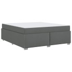 vidaXL Cadru de pat Gri închis 180 x 200 cm țesătură vidaXL Cadru de pat Gri închis 180 x 200 cm țesătură