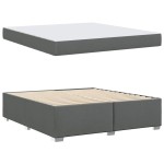 vidaXL Cadru de pat Gri închis 180 x 200 cm țesătură vidaXL Cadru de pat Gri închis 180 x 200 cm țesătură