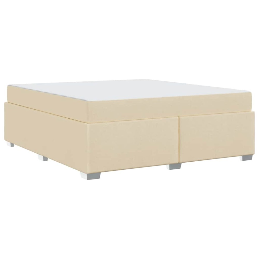 vidaXL Cadru de pat Altele Crem 180 x 200 cm țesătură