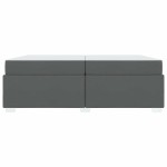 vidaXL Cadru de pat Gri închis 200 x 200 cm țesătură vidaXL Cadru de pat Gri închis 200 x 200 cm țesătură