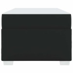 vidaXL Cadru de pat cu saltea Negru 90 x 190 cm țesătură