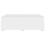 vidaXL Cadru de pat cu saltea Alb 120 x 190 cm țesătură