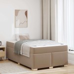 vidaXL Cadru de pat Cappuccino 120 x 190 cm Piele artificială vidaXL Cadru de pat Cappuccino 120 x 190 cm Piele artificială