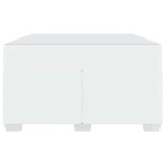 vidaXL Cadru de pat cu saltea Alb 120 x 200 cm țesătură