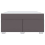 vidaXL Cadru de pat Gri 140 x 200 cm Piele artificială vidaXL Cadru de pat Gri 140 x 200 cm Piele artificială