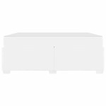 vidaXL Cadru de pat cu saltea Alb 180 x 200 cm țesătură