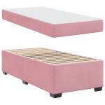 vidaXL Cadru de pat cu saltea cu saltea Roz 80 x 200 cm Catifea vidaXL Cadru de pat cu saltea cu saltea Roz 80 x 200 cm Catifea