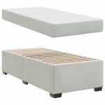 vidaXL Cadru de pat cu saltea Gri deschis 90 x 190 cm Catifea