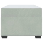 vidaXL Cadru de pat cu saltea Gri deschis 90 x 190 cm Catifea