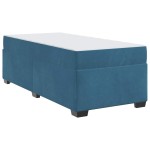 vidaXL Cadru de pat cu saltea Albastru închis 90 x 190 cm Catifea