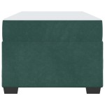 vidaXL Cadru de pat cu saltea Verde închis 90 x 200 cm Catifea