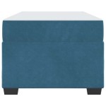 vidaXL Cadru de pat cu saltea Albastru închis 90 x 200 cm Catifea