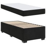 vidaXL Cadru de pat cu saltea cu saltea Negru 100 x 200 cm Catifea