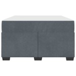 vidaXL Cadru de pat cu saltea Gri închis 120 x 190 cm Catifea