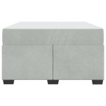 vidaXL Cadru de pat cu saltea Gri deschis 120 x 200 cm Catifea