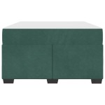vidaXL Cadru de pat cu saltea Verde închis 120 x 200 cm Catifea