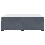 vidaXL Cadru de pat cu saltea Gri închis 140 x 200 cm Catifea