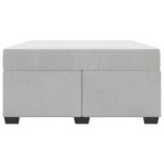 vidaXL Cadru de pat cu saltea Gri deschis 160 x 200 cm Catifea