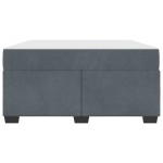 vidaXL Cadru de pat cu saltea Gri închis 160 x 200 cm Catifea