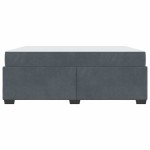 vidaXL Cadru de pat cu saltea Gri închis 180 x 200 cm Catifea