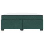 vidaXL Cadru de pat cu saltea Verde închis 180 x 200 cm Catifea
