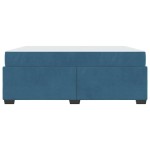 vidaXL Cadru de pat cu saltea Albastru închis 180 x 200 cm Catifea