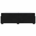 vidaXL Cadru de pat cu saltea Negru 200 x 200 cm țesătură