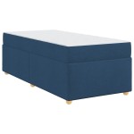 vidaXL Cadru de pat cu saltea albastru 80 x 200 cm țesătură