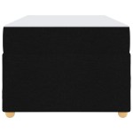 vidaXL Cadru de pat cu saltea Negru 90 x 200 cm țesătură