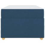 vidaXL Cadru de pat cu saltea albastru 90 x 200 cm țesătură