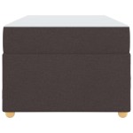 vidaXL Cadru de pat cu saltea Maro închis 100 x 200 cm țesătură