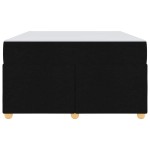 vidaXL Cadru de pat cu saltea Negru 120 x 190 cm țesătură