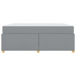 vidaXL Cadru de pat cu saltea Gri deschis 180 x 200 cm țesătură