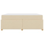 vidaXL Cadru de pat cu saltea Crem 180 x 200 cm țesătură vidaXL Cadru de pat cu saltea Crem 180 x 200 cm țesătură