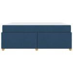 vidaXL Cadru de pat cu saltea albastru 180 x 200 cm țesătură