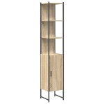 vidaXL Set de mobilier pentru baie cu raft cu ușă 4 pcs Stejar sonoma vidaXL Set de mobilier pentru baie cu raft cu ușă 4 pcs Stejar sonoma