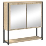 vidaXL Set de mobilier pentru baie 4 pcs Stejar Sonoma Lemn compozit