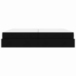 vidaXL Cadru de pat cu saltea cu saltea 2 pcs Negru țesătură