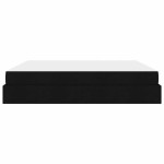 vidaXL Cadru de pat cu saltea cu saltea 2 pcs Negru țesătură
