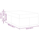 vidaXL Cadru de pat cu saltea cu depozitare Negru 120 x 200 cm Catifea