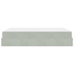 vidaXL Cadru de pat cu saltea Gri deschis 140 x 200 cm Catifea