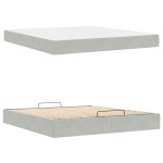 vidaXL Cadru de pat Gri deschis 180 x 200 cm Catifea vidaXL Cadru de pat Gri deschis 180 x 200 cm Catifea