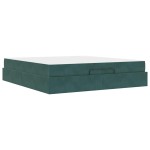 vidaXL Cadru de pat Verde închis 180 x 200 cm Catifea vidaXL Cadru de pat Verde închis 180 x 200 cm Catifea