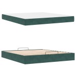 vidaXL Cadru de pat Verde închis 180 x 200 cm Catifea vidaXL Cadru de pat Verde închis 180 x 200 cm Catifea